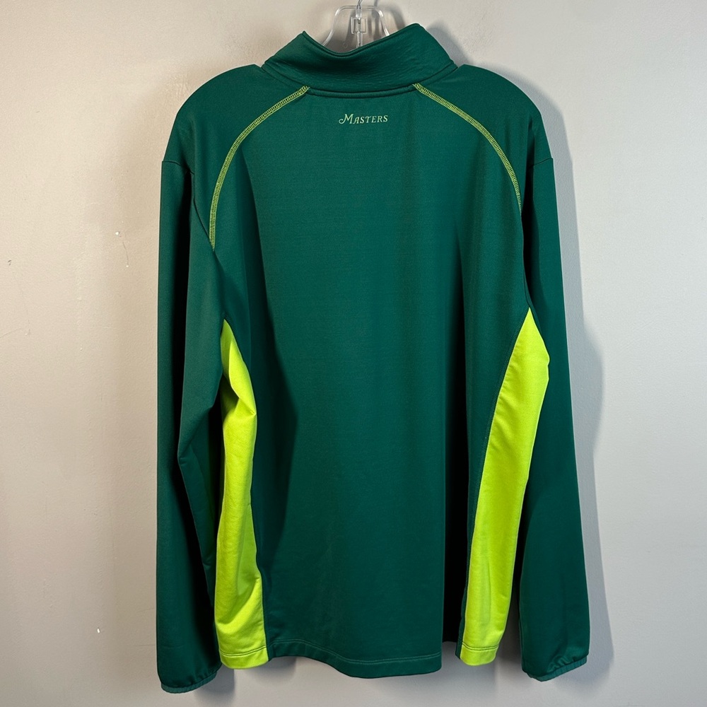 Masters Tech 1/4 Zip Pullover In Augusta Green Size XL Golf - Picture 2 of 13
